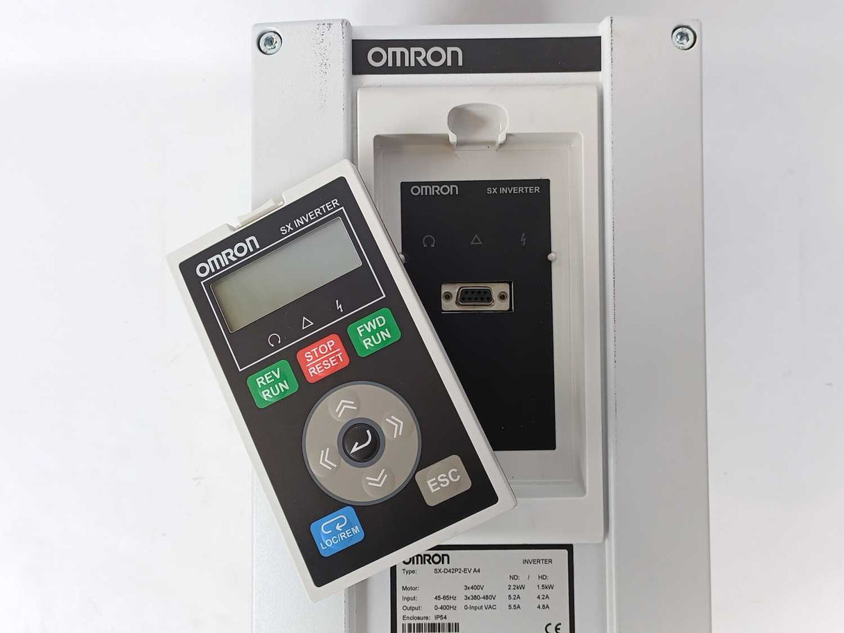 OMRON SX-D42P2-EV A4 SX Inverter, SXV48006, 3x400V, ,ND: 2.2kW, HD:1.5kW