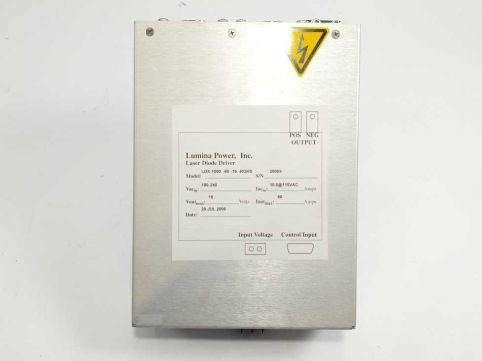 Lumina Power LDX-1000-60-16  Laser Diode Driver