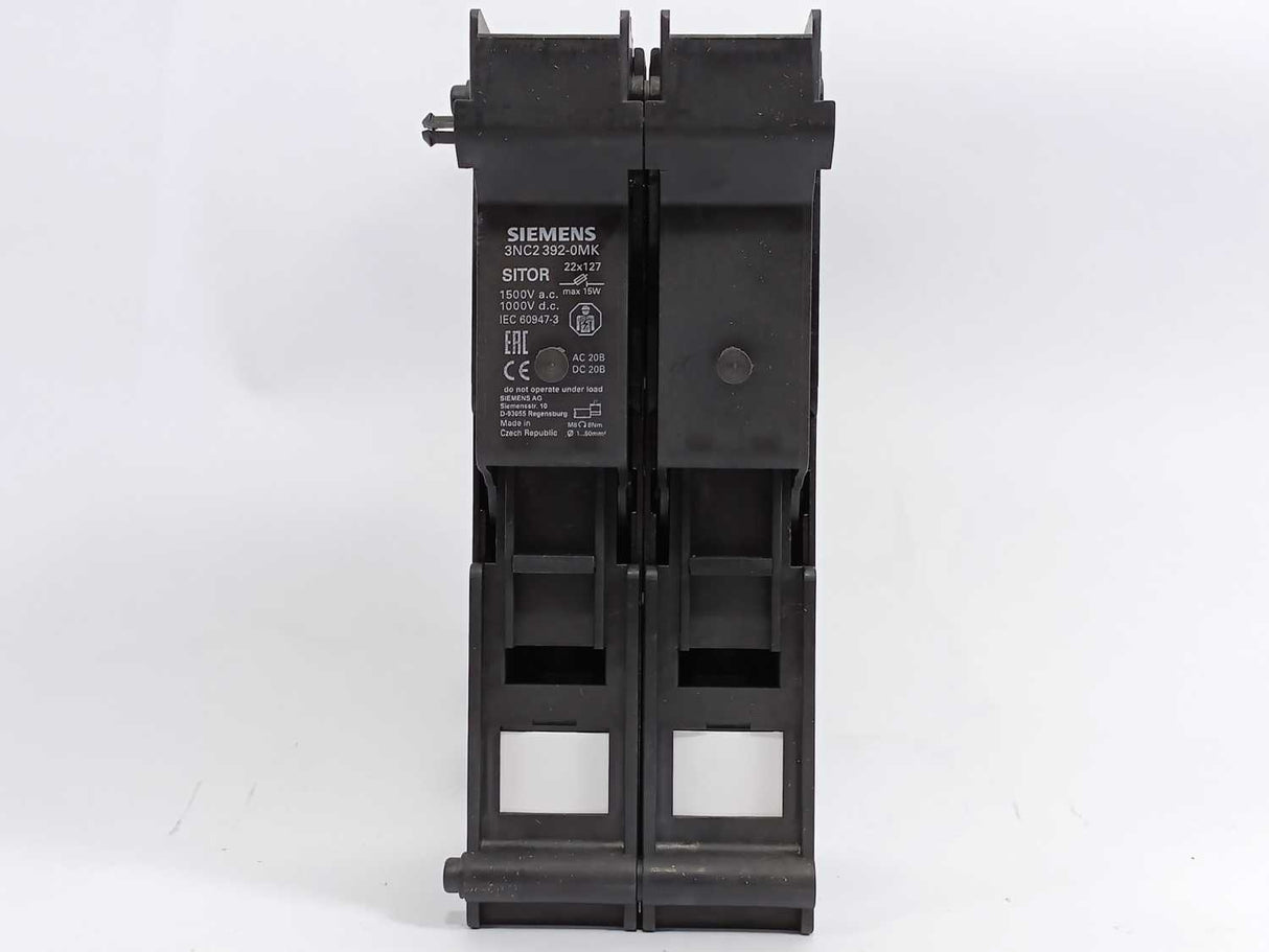 Siemens 3NC2392-0MK SITOR Fuse Holder Batch 2pcs.