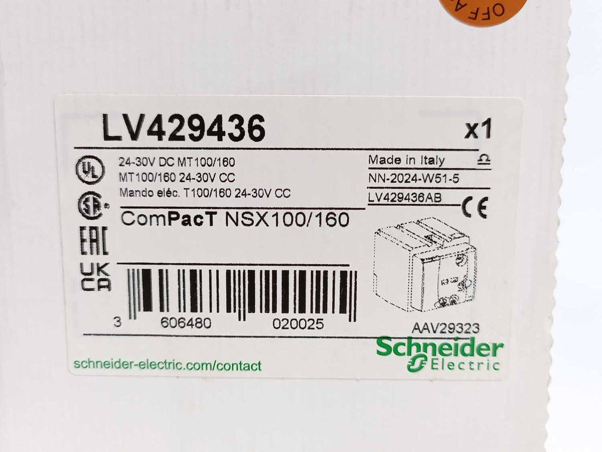 Schneider Electric LV429436 ComPacT NSX100/160 Standard Motor Mechanism Module
