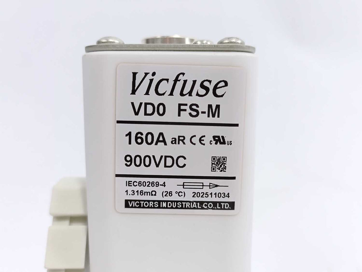 Vicfuse VD0 FS-M 160A 900VDC Fuse
