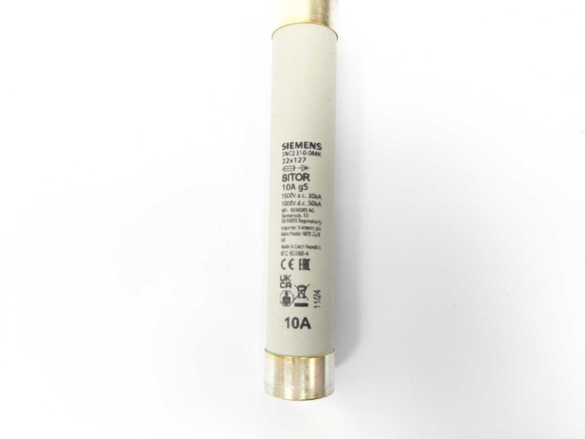 Siemens 3NC2310-0MK Cylindrical Fuse Links Batch 4pcs.