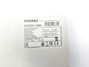 Siemens 3NC2301-0MK Cylindrical Fuse Links Batch 5pcs.