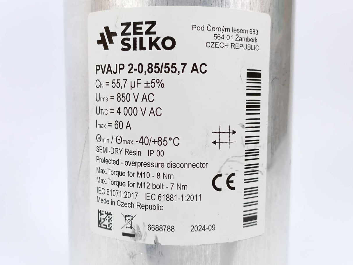 Zez Silko PVAJP 2-0,85/55,7 AC AC Filter Capacitors