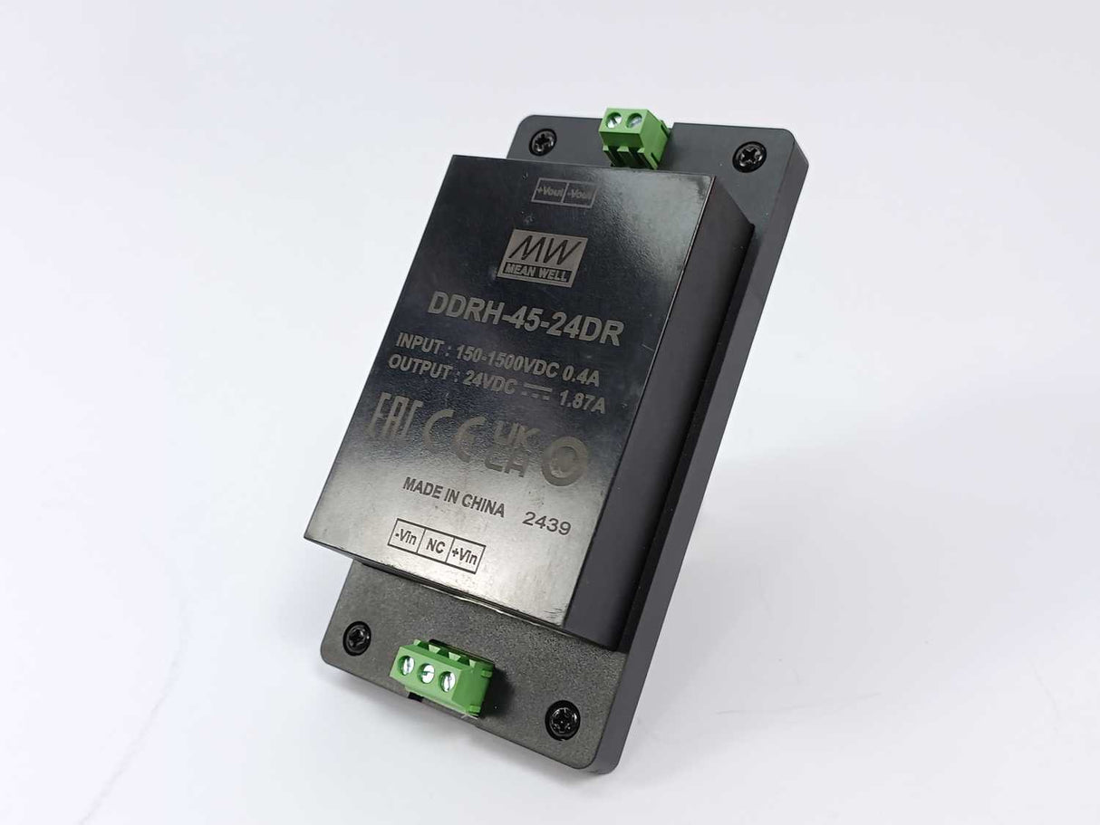 Mean Well DDRH-45-24DR Isolated DIN Rail Mount DC/DC Converter