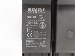 Siemens 3NC2392-0MK SITOR Fuse Holder