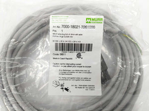 MURR Elektronik 7000-18021-2261000 MSUD Valve Plug A-18mm With Cable