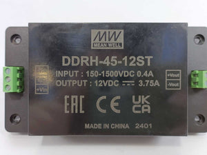 Mean Well DDRH-45-12ST DC/DC Converter Chassis Mount