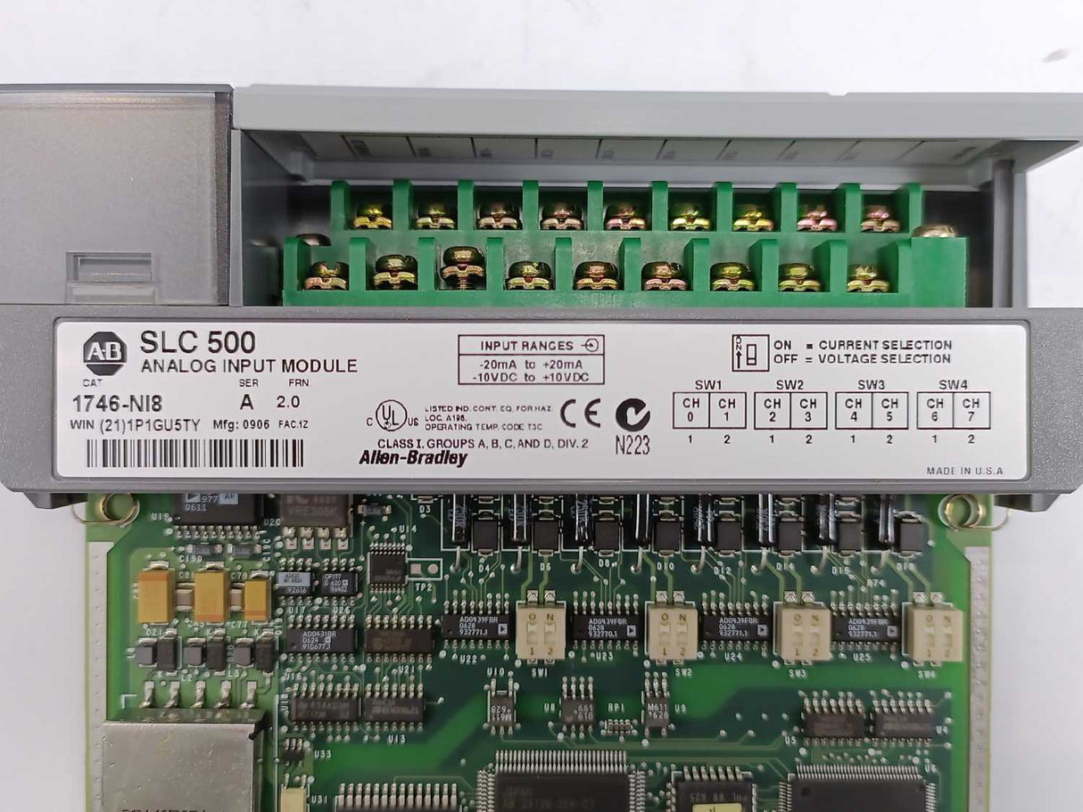 AB 1746-NI8 Ser. A Frn. 2.0 SLC 500 Analog Input Module