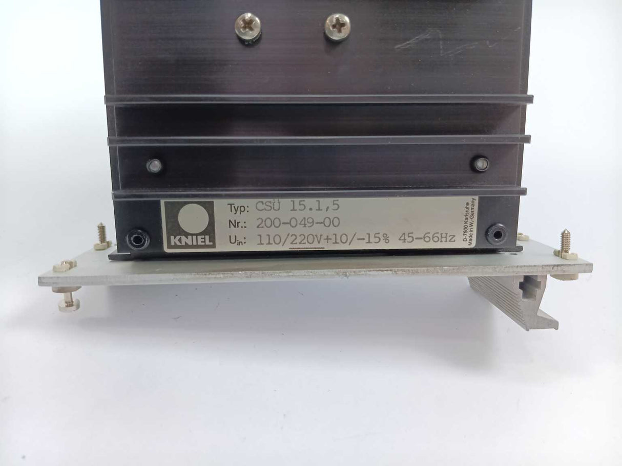 Kniel CSU15.1.5 200-049-00, 220V, 50/60Hz, +10%-15%, Unidoor Netzteil 15V