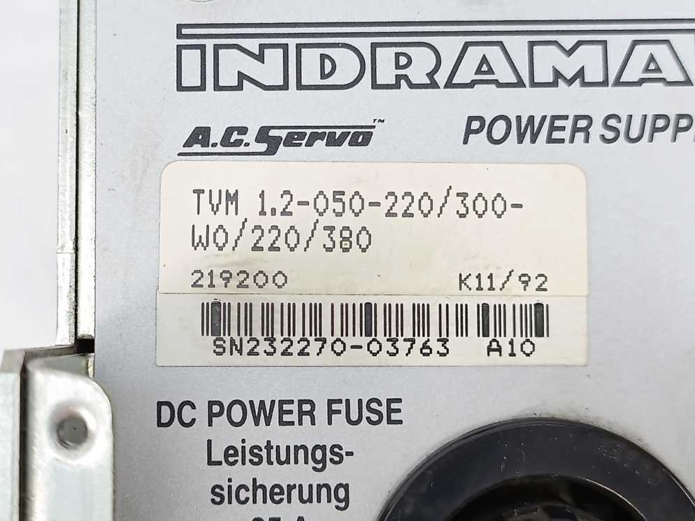 Indramat TVM1.2-050-220/300-W0/220/380 AC Servo Power Supply