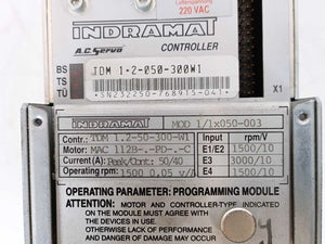 Indramat TDM1.2-050-300W1/220 AC Servo Controller