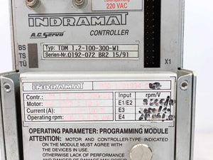 Indramat TDM1.2-100-300-W1 AC Servo Controller