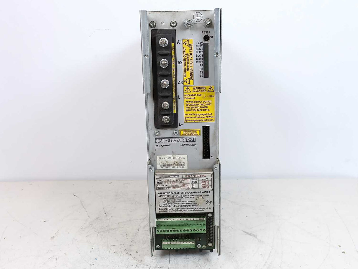 Indramat TDM1.2-100-300-W1-220 AC Servo Controller
