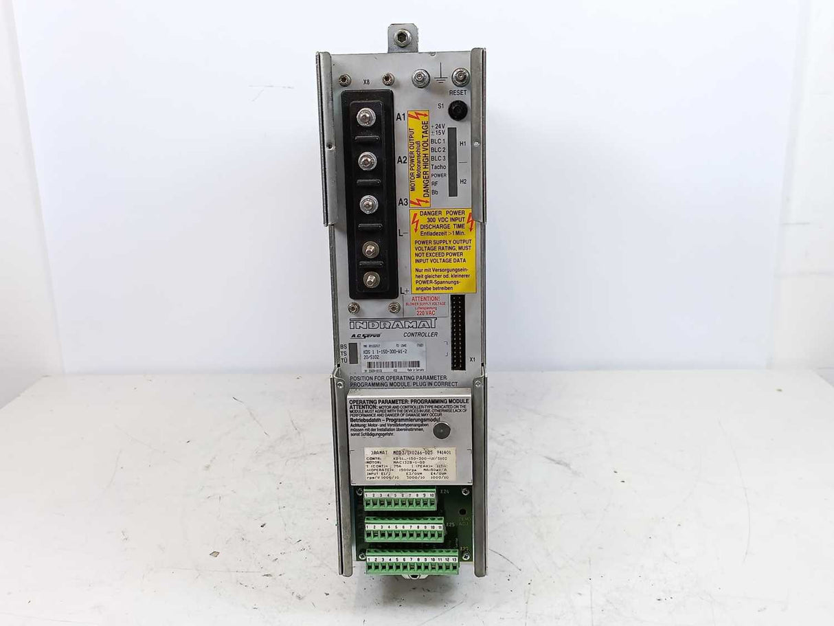 Indramat KDS 1.1-150-300-W1-220/S102 AC Servo Controller