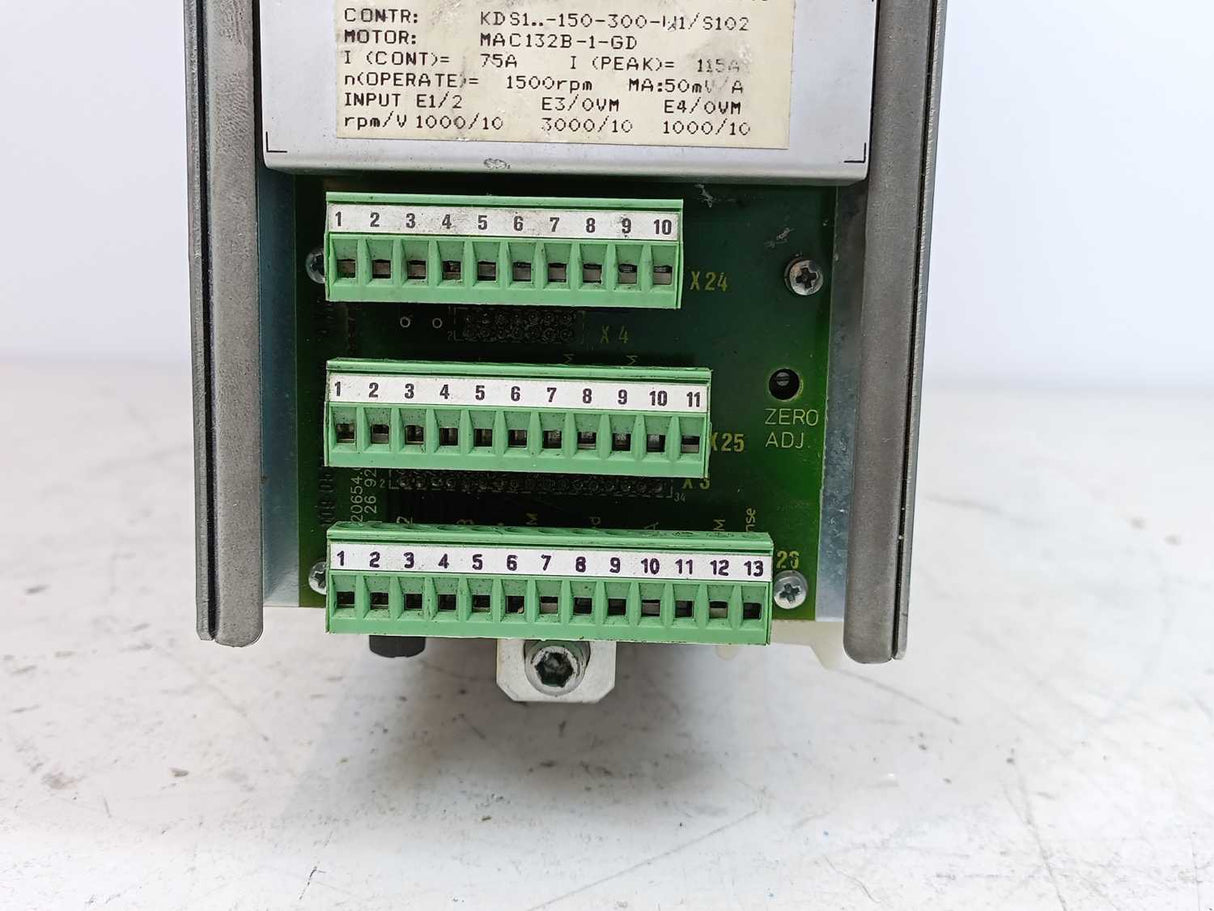 Indramat KDS 1.1-150-300-W1-220/S102 AC Servo Controller