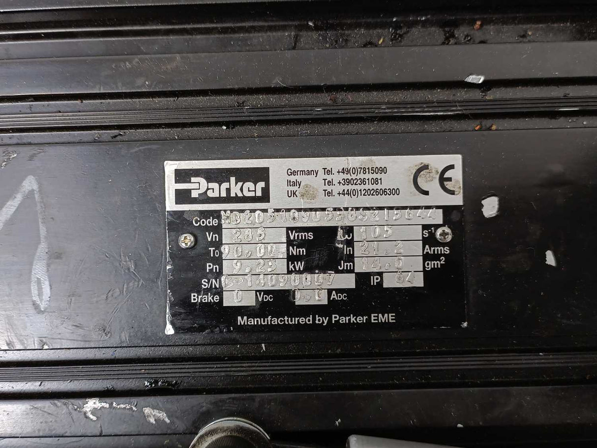 Parker MB2051090538S213644 3-phase Permanent Magnet AC Synchronous Motor