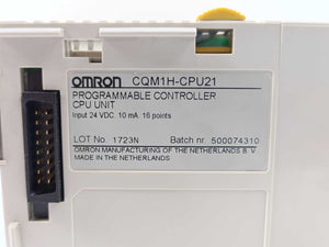 OMRON CQM1H-CPU21 Programmable Controller CPU Unit