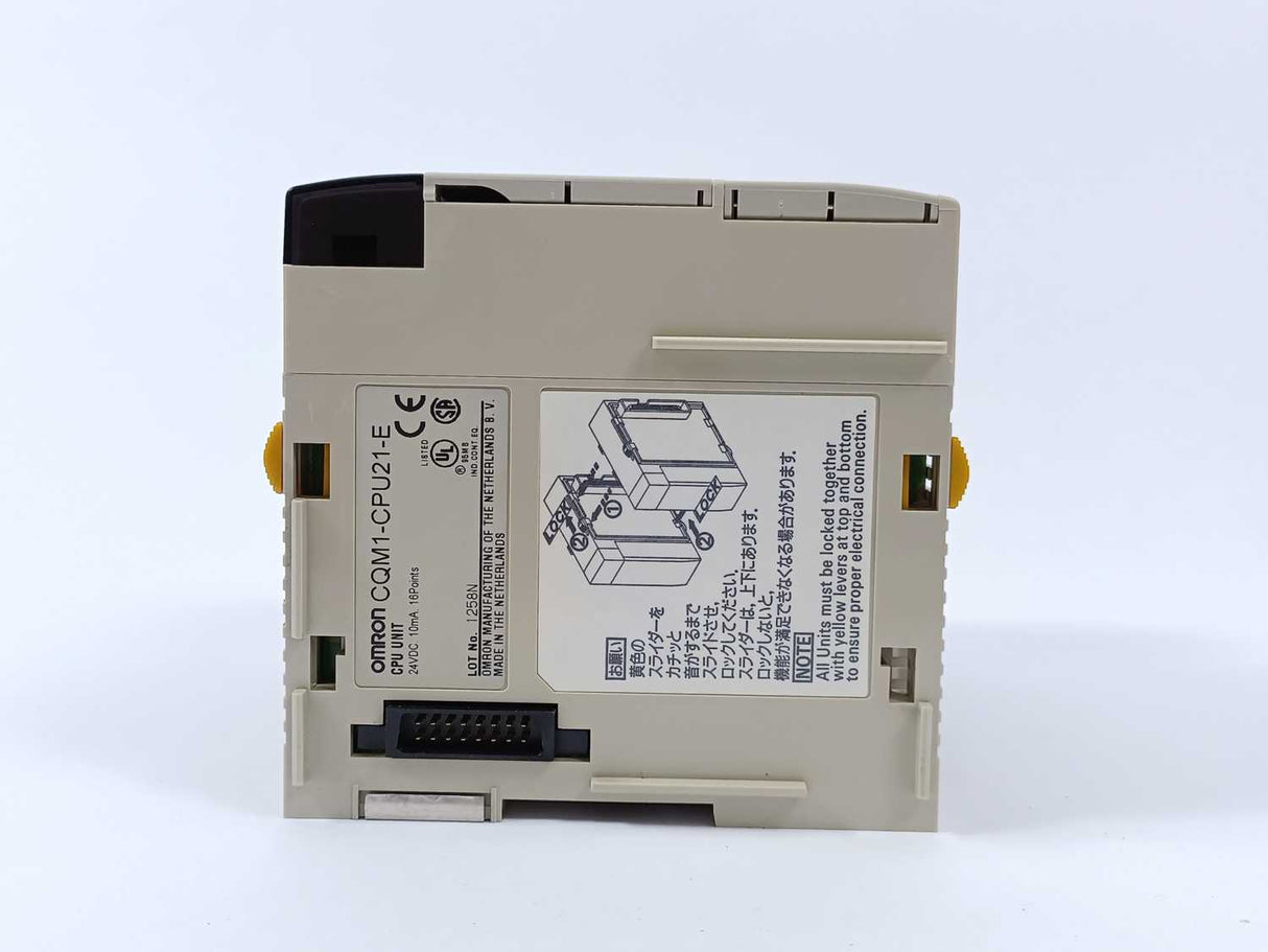 OMRON CQM1-CPU21-E CPU Unit With CQM1-CPU11-9 End Plate