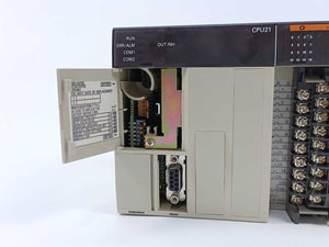 OMRON CQM1-CPU21-E CPU Unit With CQM1-CPU11-9 End Plate