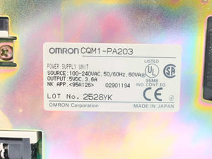 OMRON CQM1-PA203 Power Supply Unit 50-60 Hz.