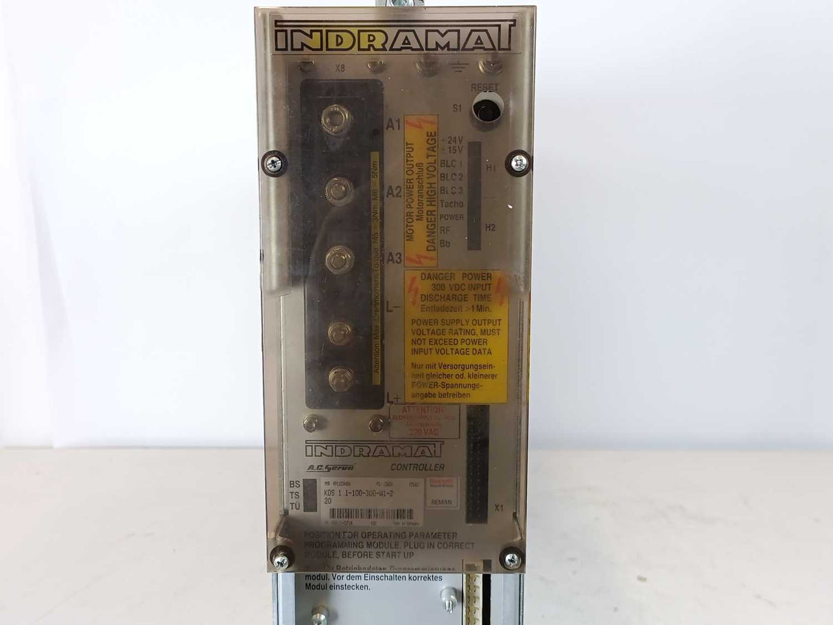 Indramat KDS 1.1-100-300-W1-220 AC Servo Controller