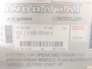 Indramat KDS 1.1-100-300-W1-220 AC Servo Controller