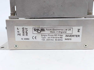 OMRON MX2-AB007-E MX2 Inverter w/ Rasmi Electronics AX-FIM1014-RE Noise Fliter