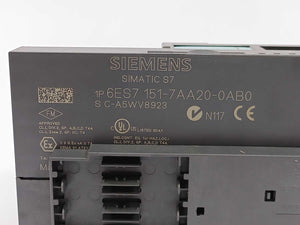 Siemens 6ES7151-7AA20-0AB0 ET200S IM151-7 CPU