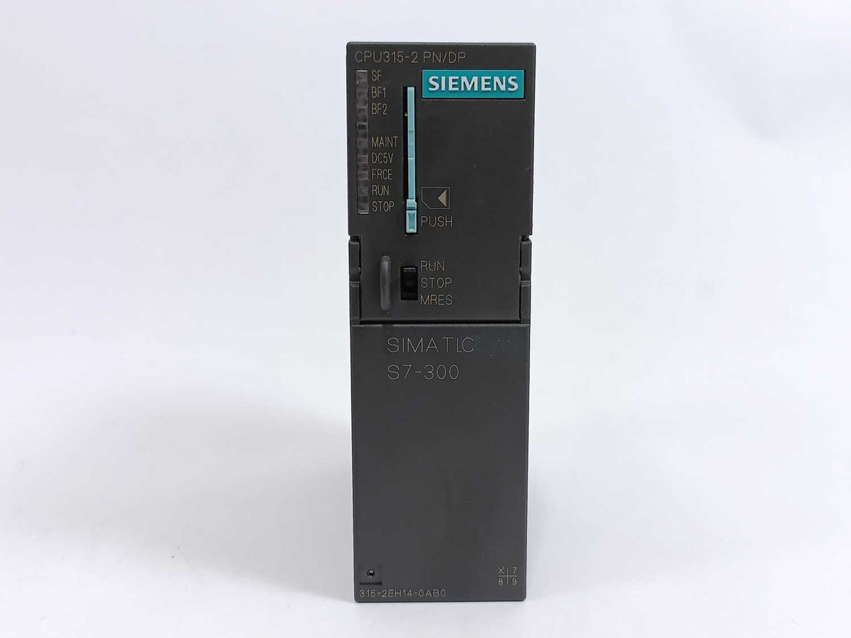 Siemens 6ES7315-2EH14-0AB0 SIMATIC S7-300 w/ 6ES7953-8LJ30-0AA0 Memory Card