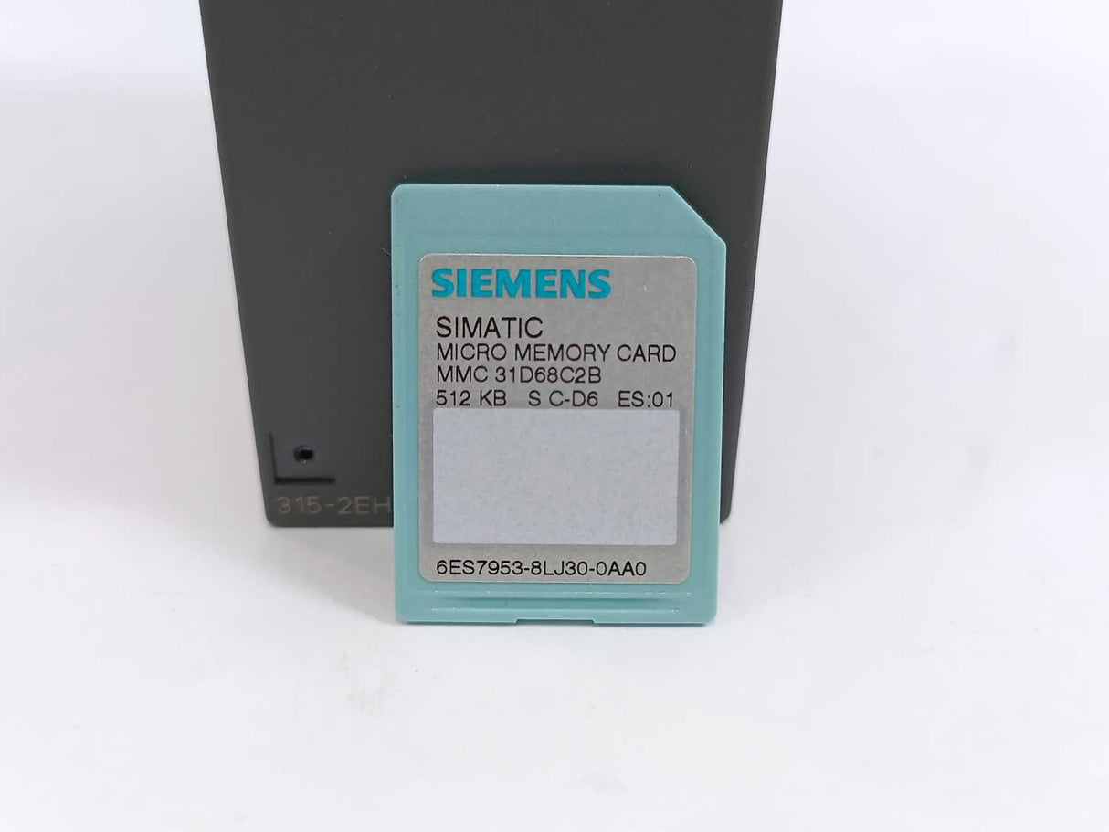 Siemens 6ES7315-2EH14-0AB0 SIMATIC S7-300 w/ 6ES7953-8LJ30-0AA0 Memory Card