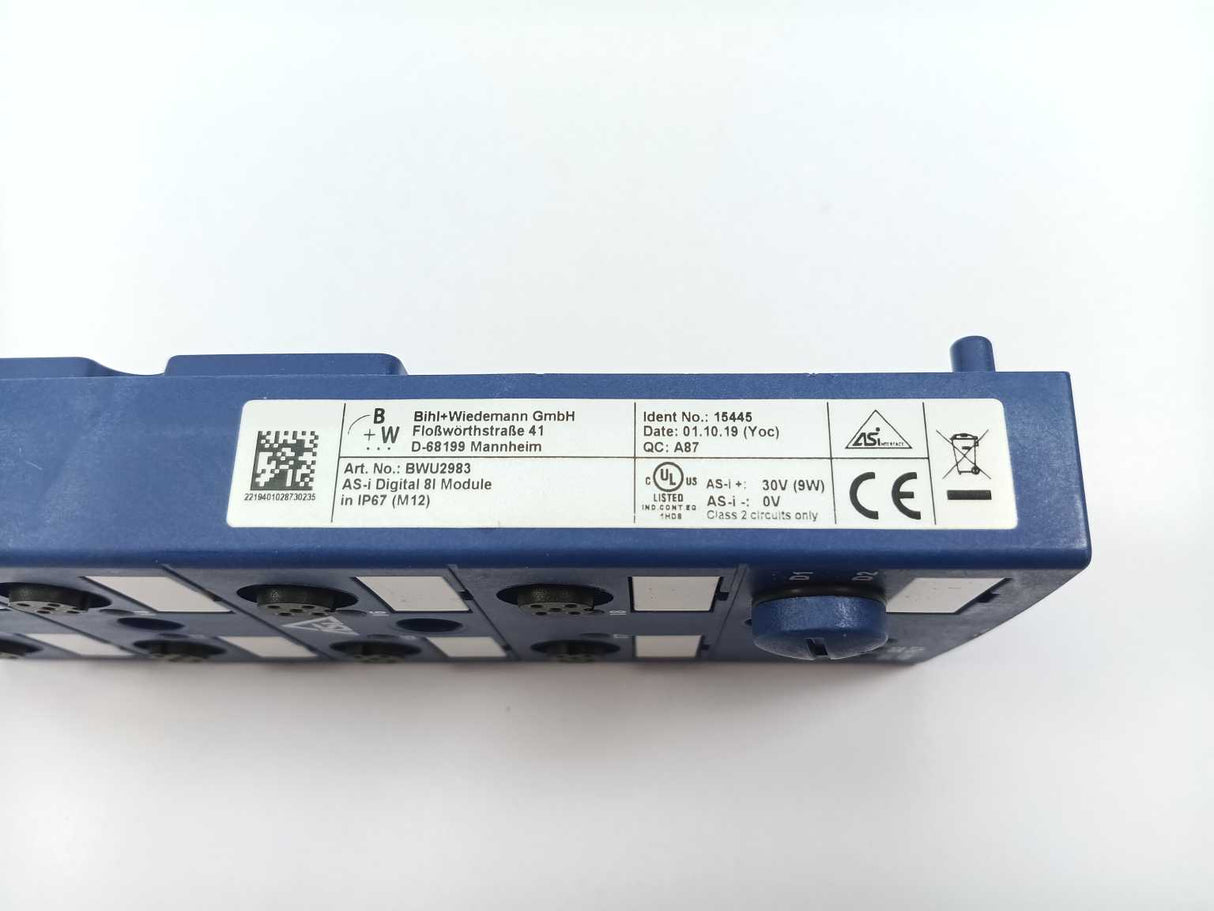 Bihl+Wiedemann BWU2983 ASi Digital Input Module