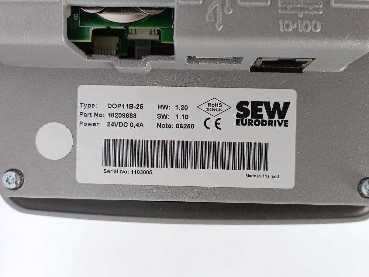 SEW-EURODRIVE  DOP11B-25 5.7-inch Human-Machine Interface, 18209688