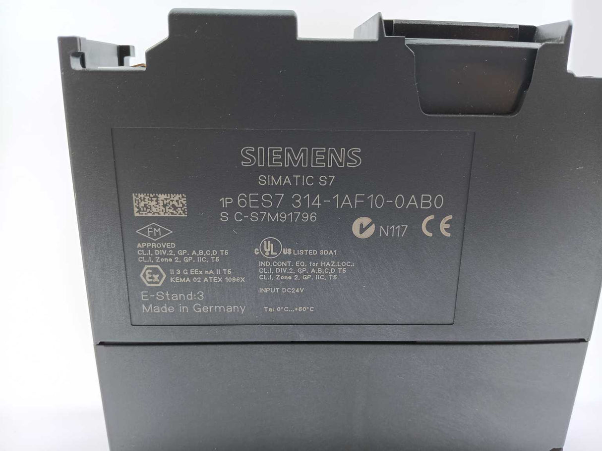 Siemens 6ES7314-1AF10-0AB0 SIMATIC S7-300, CPU Module