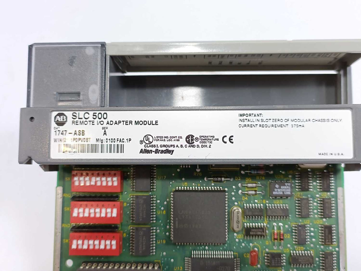 AB 1747-ASB Ser. A SLC 500 Remote I/O Adapter Module