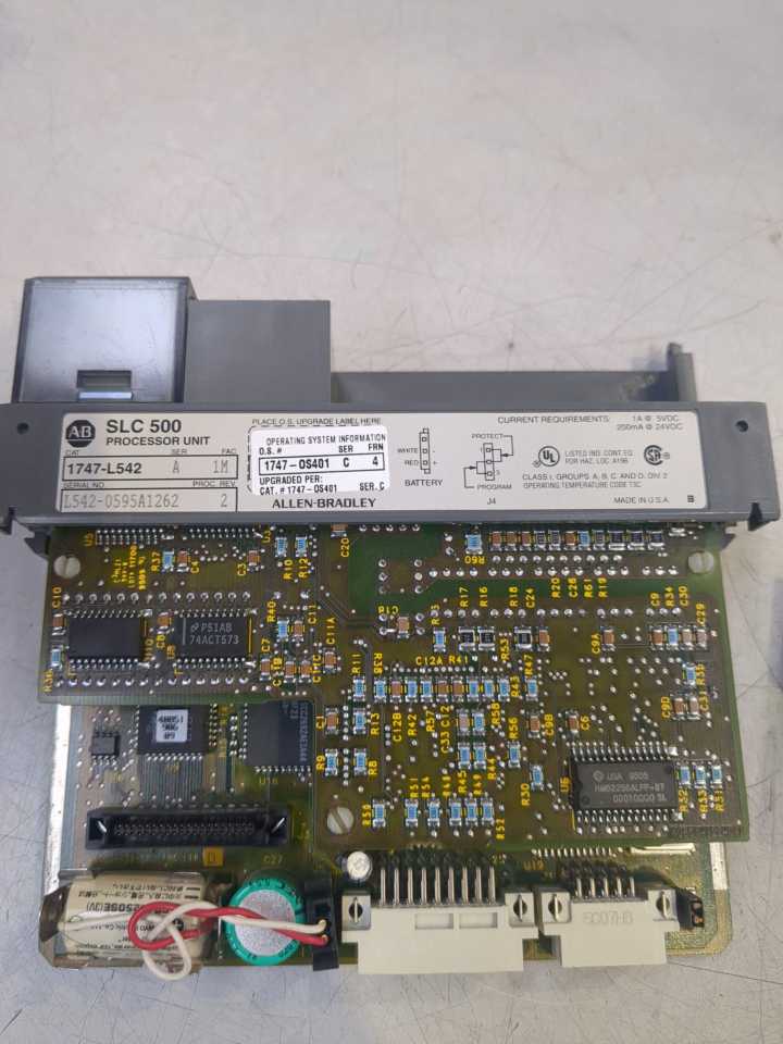 AB 1747-L542 Ser. A SLC 500 Processor Unit w/ 1747-OS401 Ser. C Operating System