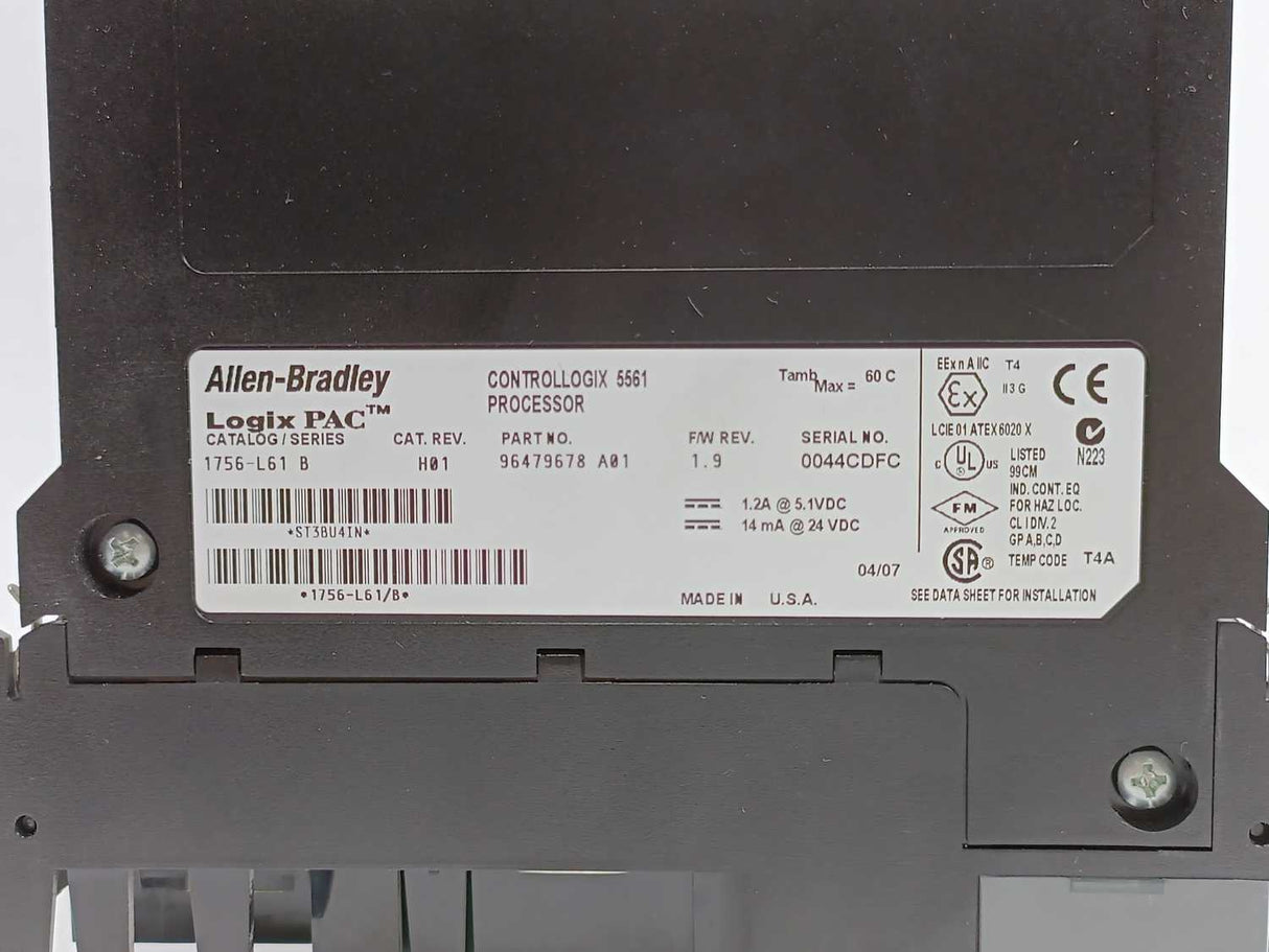 AB 1756-L61 Ser. B ControlLogix 5561 Processor