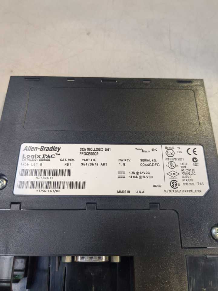 AB 1756-L61 Ser. B ControlLogix 5561 Processor