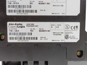 AB 1756-L55 Ser. A ControlLogix Logix 5555 Processor Unit w/ 1756-M12 Expansion