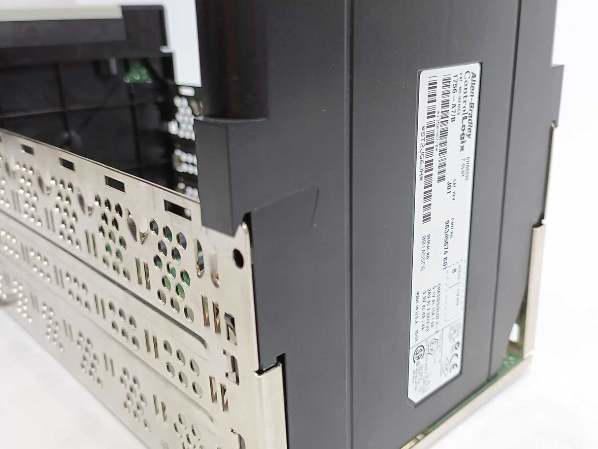 AB 1756-PA72 Ser. B ControlLogix Power Supply 75W w/ 1756-A7 Slot Chassis