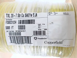 Southwire F200231234 Southwire TXL 20-7 Str Cu SAEYw 5kR - 1524m Spool