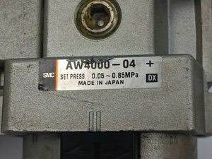 SMC AW4000-04 W/ EVHS4000-F04 Filter Regulator with Gauge 5K4-10
