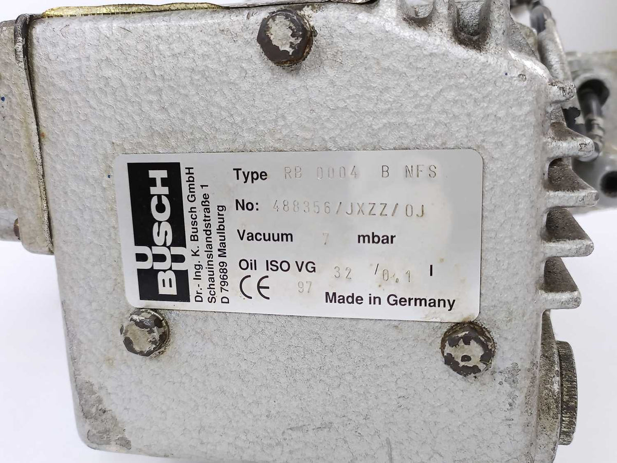 Hanning Elektro-Werke E7B4B3-7-107 Single Phase Motor, W: Busch RB 0004 B NFS