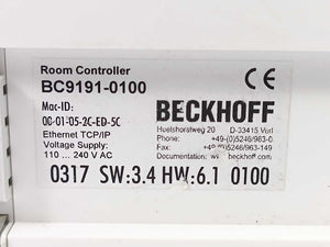 Beckhoff BC9191-0100 Building Automation Room Controller