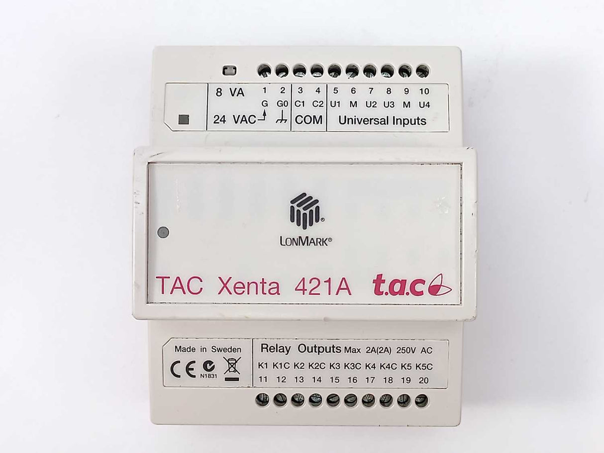 t.a.c/Schneider electric 0-073-0245-0 TAC Xenta 421A Inputs and Outputs Module