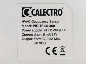 Calectro PIR-TF-25-360 HVAC Occupancy Sensor