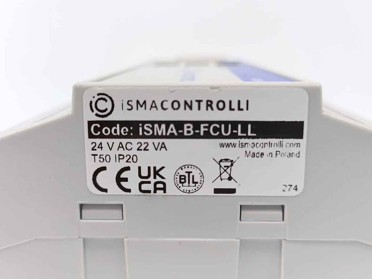 iSMA CONTROLLI iSMA-B-FCU-LL Programmable Fan-Coil Unit Controller