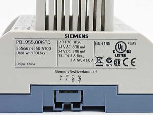 Siemens S55663-J550-A100 POL955.00/STD, Extension Module; 24 VAC/DC