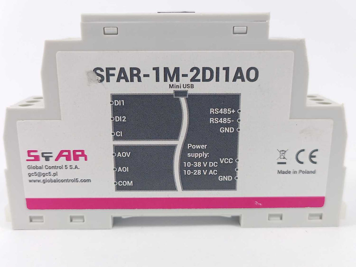 Global Control 5 SFAR-1M-2DI1AO Expansion Module