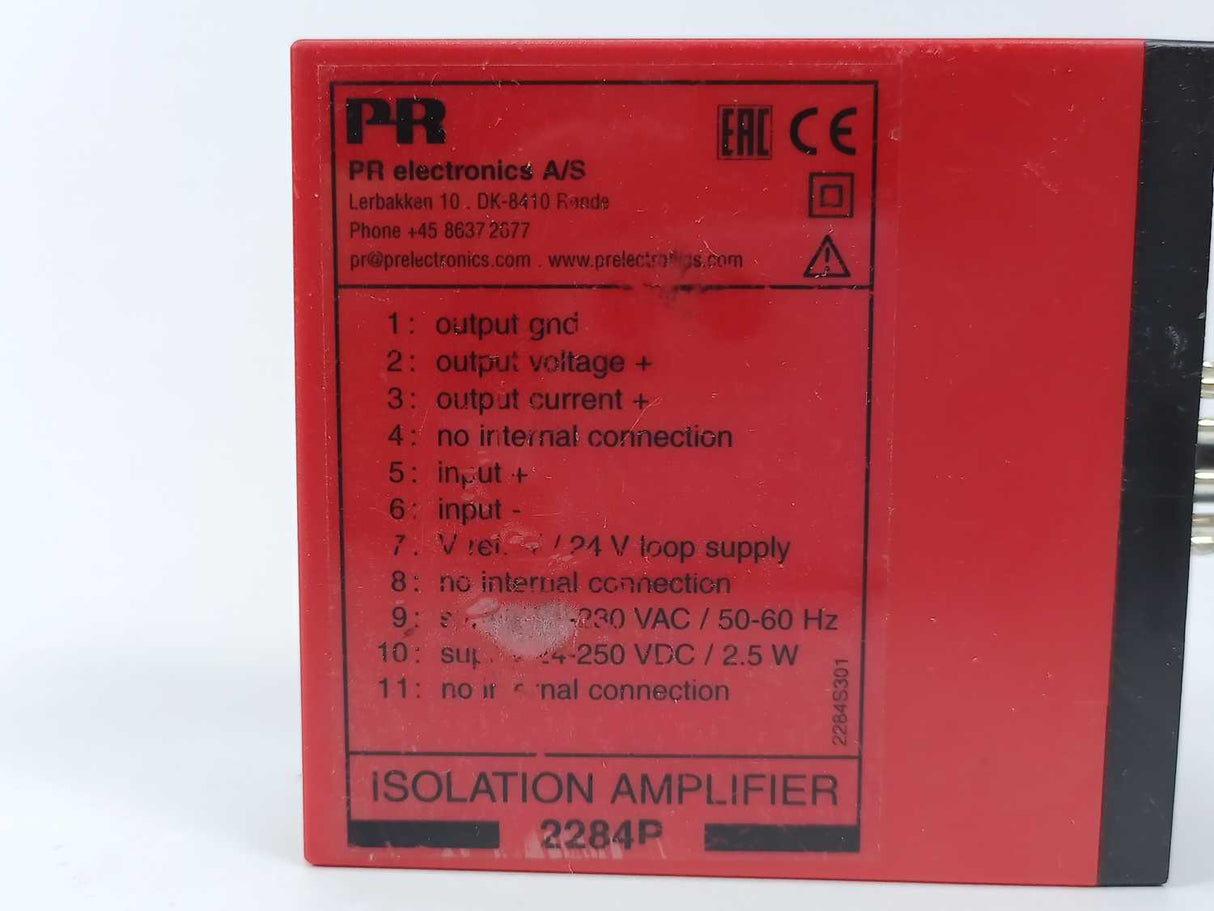 PR Electronics 2284E6P2 Isolation Amplifier